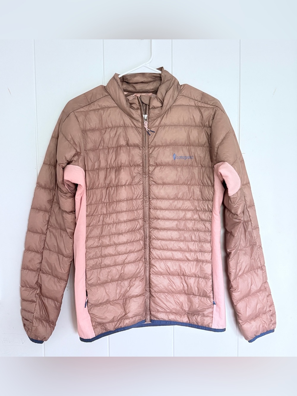 Cotopaxi Fuego LT 950 Fill Down Jacket Women’s Medium M Taupe Pink Lightweight